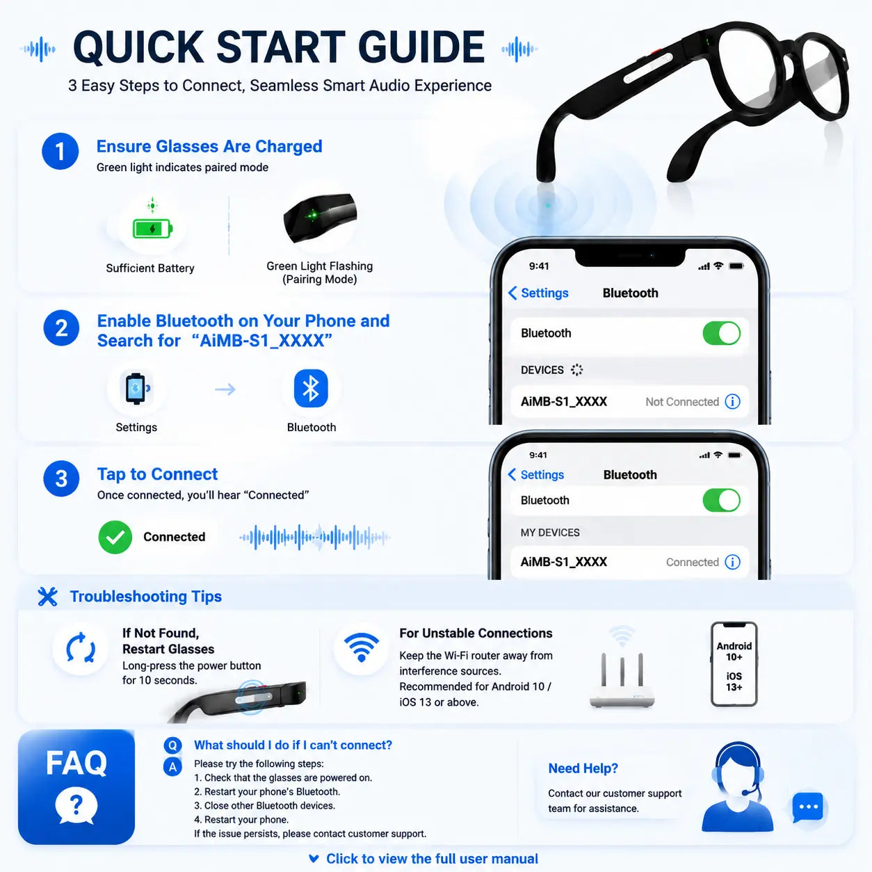SightFlow One — AI Camera Glasses