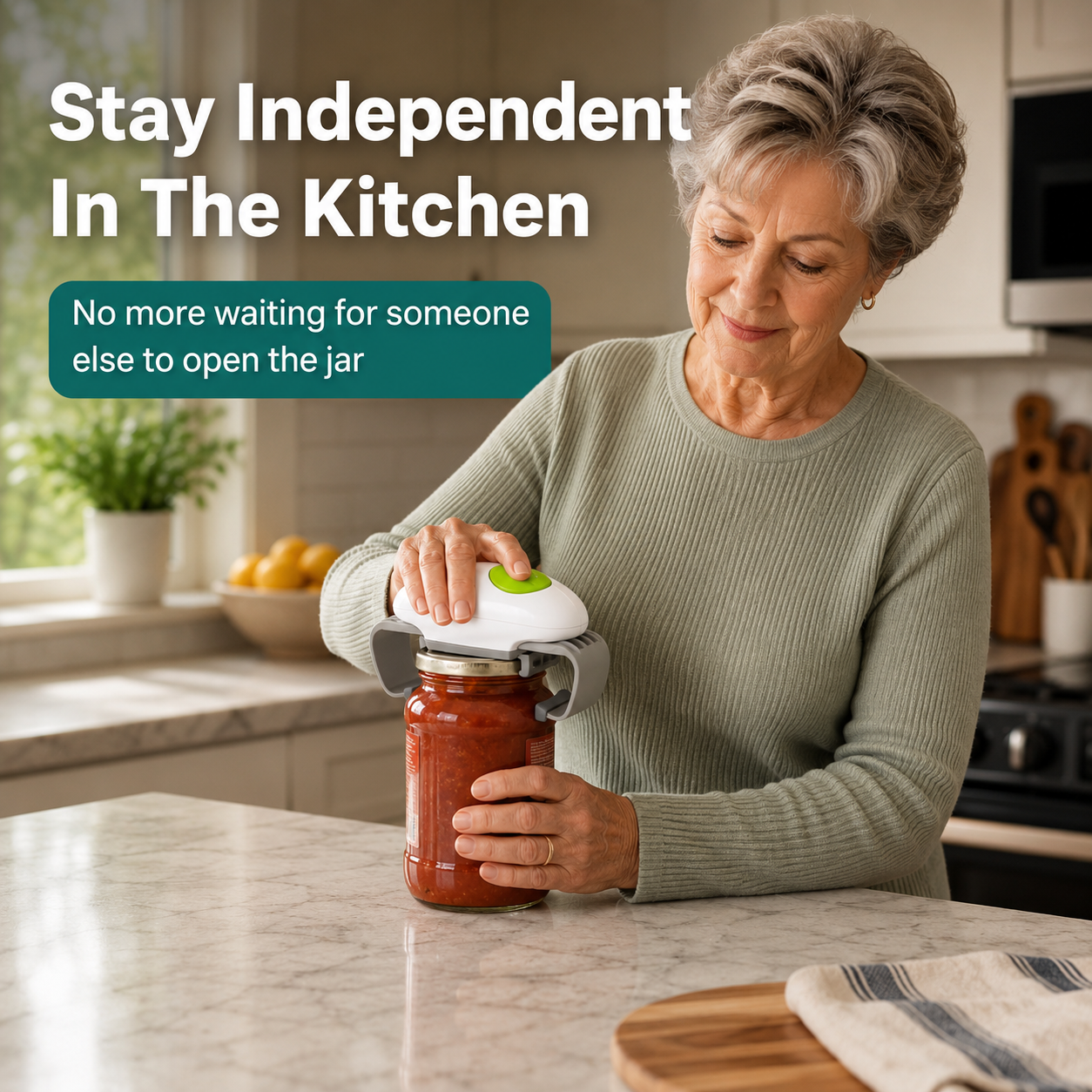 Easora OneTouch™ Automatic Jar Opener
