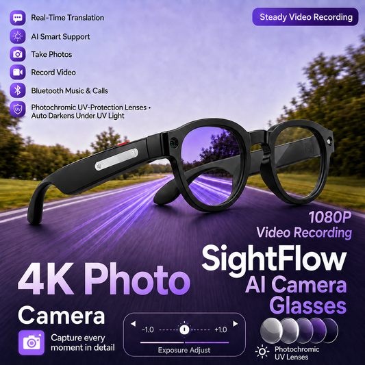 SightFlow One — AI Camera Glasses